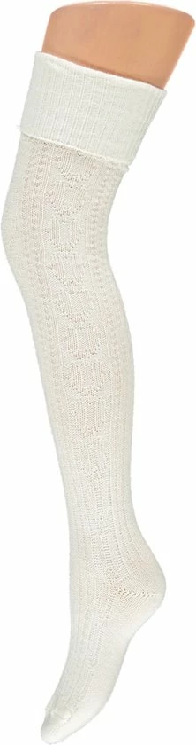 Feest Over Kniekousen | Wit | Maat 39/42 | Kniekousen | Kniekousen Dames | Kniekousen Dames Carnaval | Apollo