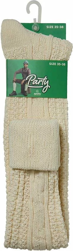 Tiroler Over Kniekousen Extra Lang | Ecru | Maat 43/46 | Tiroler Kousen | Tiroler Outfit | Tiroler Sokken | Oktoberfest Heren | Oktoberfest Sokken | Apollo 6 Tiroler Over Kniekousen Extra Lang | Ecru | Maat 43/46 | Tiroler Kousen | Tiroler Outfit | Tiroler Sokken | Oktoberfest Heren | Oktoberfest Sokken | Apollo - Afbeelding 4