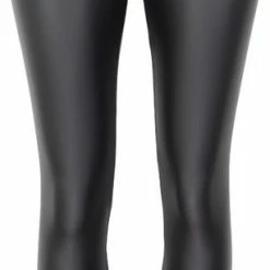 YU&ME Zwarte Leatherlook Legging - Cherry Koko - Faux Leather - PU - Maat ML