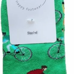 Merkloos 2 PAAR - Verjaardag Cadeau - Wielren Sokken - Fiets Sokken Vrolijke Sokken - Valentijn Cadeau - Aparte Sokken - Grappige Sokken - Leuke Dames En Heren Sokken - Moederdag – Vaderdag – Kerst Cadeau - Socks Waar Je Happy Van Wordt - Maat 42-47 -Beenmode Winkel 344x840