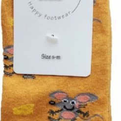 Merkloos Verjaardag Cadeau - Kaas En Muizen Sokken - Vrolijke Sokken - Valentijn Cadeau - Aparte Sokken - Grappige Sokken - Leuke Dames En Heren Sokken - Moederdag - Vaderdag - Socks Waar Je Happy Van Wordt - Maat 36-41 -Beenmode Winkel 350x840 3