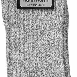 Merkloos 100% Schapenwol - Badstof Zool - 2 Paar - Zonder Elastiek Multipack Unisex Sokken - 35-38