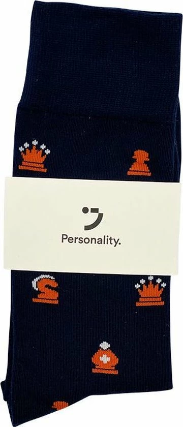Personality. Socks | Schaak Donkerblauw | Herensokken | Maat 41-46 | Chess | Paardensprong | Schaakmat 3 Personality. Socks | Schaak Donkerblauw | Herensokken | Maat 41-46 | Chess | Paardensprong | Schaakmat