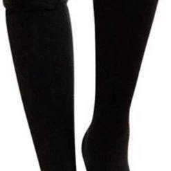 Merkloos Warme Sokken | Thermosokken Zwart | Kniekousen | Maat 36-40 | Ademend