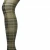 Bonnie Doon Dames Panty Met Ruiten 40 Denier Donker Groen Maat L/XL - Ruit Motief - Ruitjes Print - Uitstekende Pasvorm - Gladde Naden - London Checks Tights - Heerlijk Comfortabel - Leger - Olijfgroen - Ivy Green - BP211910.5 -Beenmode Winkel 393x840