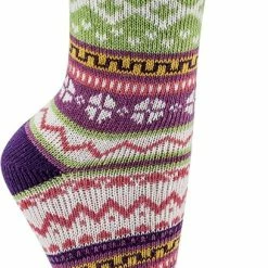 SOCKS4FUN Noors Katoenen Sokken – Rood / Beige-bruin – 90% Katoen – Maat 39/42 -Beenmode Winkel 408x840 1