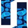 Happy Socks Paisley Sokken - Donkerblauw - Maat 41-46 -Beenmode Winkel 417x840
