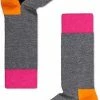 Happy Socks | Maat 41/46 | Grijs Met Gekleurde Tenen En Boord -Beenmode Winkel 423x840 3