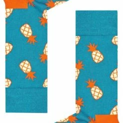 Happy Socks Sokken Met Print Pineapple Blauw Ananas - Maat 41-46 -Beenmode Winkel 425x840 1