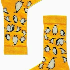 Merkloos Sokken Met Pinguïnpatroon - Socks - Katoen - Vrolijke Sokken - Unisex - Maat 37-44 - Christmas Gift - Verjaardag Cadeau