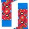 Happy Socks The Beatles Flower Power Sokken - Rood - Maat 36-40 -Beenmode Winkel 430x840