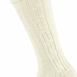 Tiroler Over Kniekousen Extra Lang | Ecru | Maat 43/46 | Tiroler Kousen | Tiroler Outfit | Tiroler Sokken | Oktoberfest Heren | Oktoberfest Sokken | Apollo