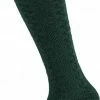 KIMU Gebreide Lange Sokken Donkergroen 39-41 Wol Creme Tiroler Kousen Oktoberfest -Beenmode Winkel 436x840 2