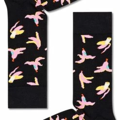 Happy Socks Banana - Zwart Roze - Happy Socks Dames - Maat 36-40