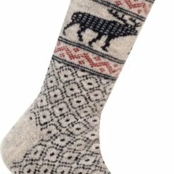 John Brilliant Noorse Wollen Sokken Met Rendier, Nature/navy -Beenmode Winkel 452x840 4