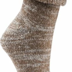 SOCKS4FUN Thermo Wollen Sokken – 1 Paar – Beige - Maat 39/42