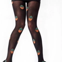 Pretty Polly Christmas Glitter Pudding Tights - One Size - Black/Mix