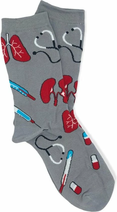 Merkloos Jouw Medische Shop™ - Medische Sokken - Medsocks - Sokken - Anatomie Grijs - Maat 36-40 - Sok - Verpleegkunde - Geneeskunde - Verpleegkundige - Dokter - Cadeau - Kousen 3 Merkloos Jouw Medische Shop™ - Medische Sokken - Medsocks - Sokken - Anatomie Grijs - Maat 36-40 - Sok - Verpleegkunde - Geneeskunde - Verpleegkundige - Dokter - Cadeau - Kousen