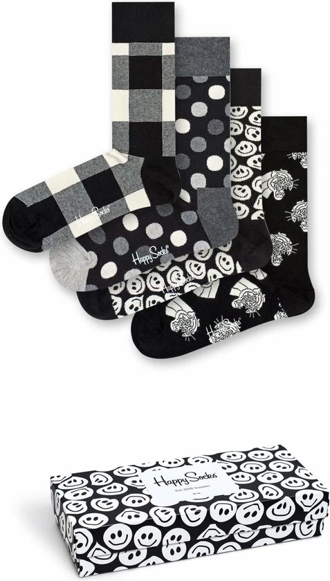 Happy Socks Black & White Giftbox - Maat 36-40 6 Happy Socks Black & White Giftbox - Maat 36-40 - Afbeelding 4