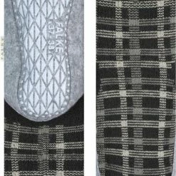 FALKE Cosyshoe Checked Dames Pantoffels - Grijs - Maat 37-38 -Beenmode Winkel 483x840 1