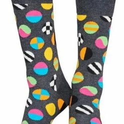 Happy Socks Sokken Clashing Dots - Unisex - Maat: 36-40 -Beenmode Winkel 483x840