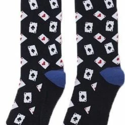 Sokkenfeest Speelkaarten Sokken - Unisex - One Size Fits All - Speelkaarten Cadeau - Cadeau Voor Mannen En Vrouwen