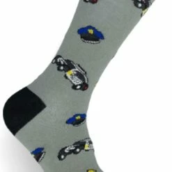 Merkloos JustSockIt Politie Sokken - Sokken - Leuke Sokken - Politie - Cadeau - Cadeau Voor Mannen - Cadeau Voor Vrouwen - Verjaardag Cadeau