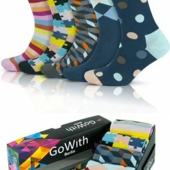 GoWith - Bamboe Sokken - Half Hoge Sokken - Hardloop Sokken - Naadloze Sokken - Cadeau Sokken - 40-44 - 5 Paar