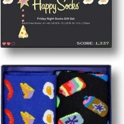 Happy Socks Friday Night Giftbox 2P Multi - 36-40 -Beenmode Winkel 516x840