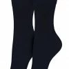 Bonnie Doon Basic Sokken Dames Donker Blauw Maat 36/42 - 2 Paar - Basis Katoenen Sok - Gladde Naden - Brede Boord - Uitstekend Draagcomfort - Perfecte Pasvorm - 2-pack - Multipack - Effen - Donkerblauw - Navy - OL834222.37 -Beenmode Winkel 521x840 3