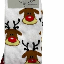 Merkloos Sockyou Box F20 - 3 Paar Vrolijke Kerst Sokken - Maat 35-40 -Beenmode Winkel 523x840