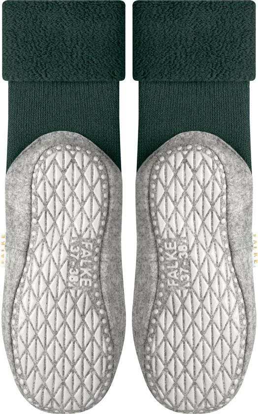 FALKE Cosyshoe Slofsokken Comfortabel Warm Winter Antislip Ondoorzichtig Zacht Mid-rise Met Vilten Zool Zonder Motief Met Noppen Merinowol Groen Dames Sokken - Maat 37-38 6 FALKE Cosyshoe Slofsokken Comfortabel Warm Winter Antislip Ondoorzichtig Zacht Mid-rise Met Vilten Zool Zonder Motief Met Noppen Merinowol Groen Dames Sokken - Maat 37-38 - Afbeelding 4