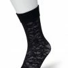 Bonnie Doon Dames Sokken Met Kant Maat 36/42 Zwart - Panty Sokjes - Doorschijnende Sokken - Feestelijk - Semi Transparant - Kanten Sokken - Bloem Patroon - Uitstekende Pasvorm - Flower Sock - Black - BP201101 -Beenmode Winkel 527x840 1