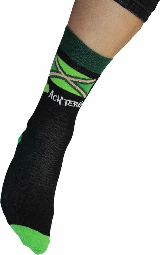 Merkloos Achterhoek Sokken - Zwart - Groen - Achterhoekse Vlag - Maat 41/46 4 Merkloos Achterhoek Sokken - Zwart - Groen - Achterhoekse Vlag - Maat 41/46 - Afbeelding 2
