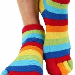TOETOE Everyday Anklet Enkel Teensokken - Regenboog - 35-46 - Teensokken