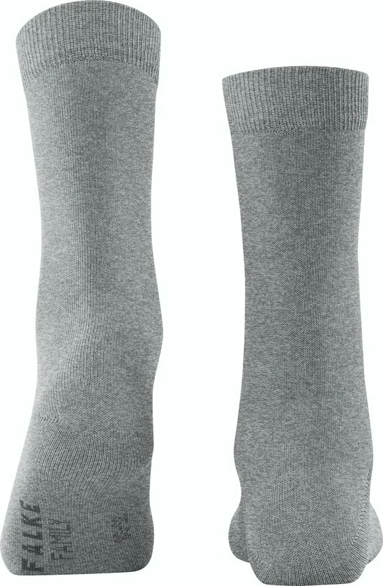FALKE Family Grondstofvriendelijk Zacht Zonder Motief Duurzaam Ondoorzichtig Mid-rise Duurzaam Katoen Grijs Dames Sokken - Maat 39-42 4 FALKE Family Grondstofvriendelijk Zacht Zonder Motief Duurzaam Ondoorzichtig Mid-rise Duurzaam Katoen Grijs Dames Sokken - Maat 39-42 - Afbeelding 2