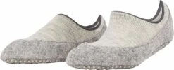 FALKE Cosyshoe Pantoffels Comfortabel Warm Winter Antislip Ondoorzichtig Zacht Mid-rise Met Vilten Zool Zonder Motief Met Noppen Merinowol Grijs Dames Sokken - Maat 41-42 -Beenmode Winkel 550x222 1