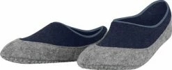 FALKE Cosyshoe Pantoffels Comfortabel Warm Winter Antislip Ondoorzichtig Zacht Mid-rise Met Vilten Zool Zonder Motief Met Noppen Merinowol Blauw Dames Sokken - Maat 39-40
