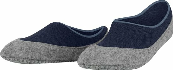 FALKE Cosyshoe Pantoffels Comfortabel Warm Winter Antislip Ondoorzichtig Zacht Mid-rise Met Vilten Zool Zonder Motief Met Noppen Merinowol Blauw Dames Sokken - Maat 39-40 3 FALKE Cosyshoe Pantoffels Comfortabel Warm Winter Antislip Ondoorzichtig Zacht Mid-rise Met Vilten Zool Zonder Motief Met Noppen Merinowol Blauw Dames Sokken - Maat 39-40