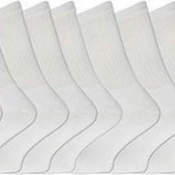 10 Paar Bonanza Sportsokken - Wit - Maat 43-46