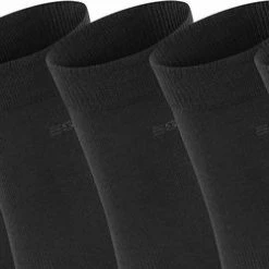 Esprit Solid 5 Pack Zacht Biologisch Zonder Motief Mid-rise Set Ondoorzichtig Katoen Multipack Zwart Dames Sokken - Maat 36-41 -Beenmode Winkel 550x250 1