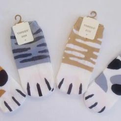 Merkloos Kattenhebbedingen - Sokken Met Kattenprint - Katten Pootjes - Kat - Poes - 4 Paar - Diverse Soorten