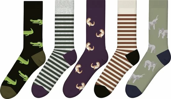 Vrolijke Sokken - Exotische Dieren - Mannen - Maat 38/40 - Monfoot 4 Vrolijke Sokken - Exotische Dieren - Mannen - Maat 38/40 - Monfoot - Afbeelding 2