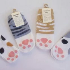 Merkloos Kattenhebbedingen - Sokken Met Kattenprint - Katten Pootjes - Kat - Poes - 4 Paar - Diverse Soorten -Beenmode Winkel 550x329