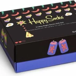 Happy Socks Friday Night Giftbox 2P Multi - 36-40 -Beenmode Winkel 550x337