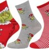 Produkt The Grinch Christmas - Lange Damessokken 37/42 - 3 Paar OEKO-TEX -Beenmode Winkel 550x340