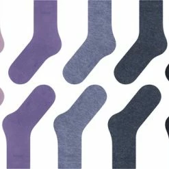 Esprit Solid-Mix 5 Pack Versterkte Zonder Met Patroon Ademend Dun Eenkleurig Duurzaam Biologisch Katoen Multipack Veelkleurig Dames Sokken - Maat 36-41 -Beenmode Winkel 550x347 2