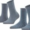 FALKE Happy Stripe 2-Pack Zacht Met Motief Versterkt Hoogwaardig Mid-rise Robuust Ademend Dekkend Set Kort Gestreept Katoen Multipack Grijs Dames Sokken - Maat 39-42 1 FALKE Happy Stripe 2-Pack Zacht Met Motief Versterkt Hoogwaardig Mid-rise Robuust Ademend Dekkend Set Kort Gestreept Katoen Multipack Grijs Dames Sokken - Maat 39-42 -Beenmode Winkel 550x348 2