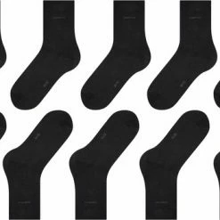 Esprit Solid 5 Pack Zacht Biologisch Zonder Motief Mid-rise Set Ondoorzichtig Katoen Multipack Zwart Dames Sokken - Maat 36-41 -Beenmode Winkel 550x348 4