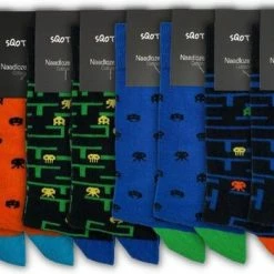 8 Paar SQOTTON - Naadloze Sokken - Retro Game - Maat 36-40 -Beenmode Winkel 550x350